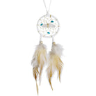 White Gemstone Vision Seeker Dreamcatcher 2" from Hilltribe Ontario