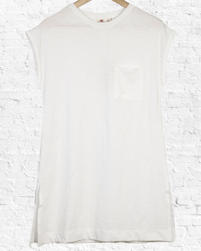 White Organic Cotton Peaceful Top from Hilltribe Ontario