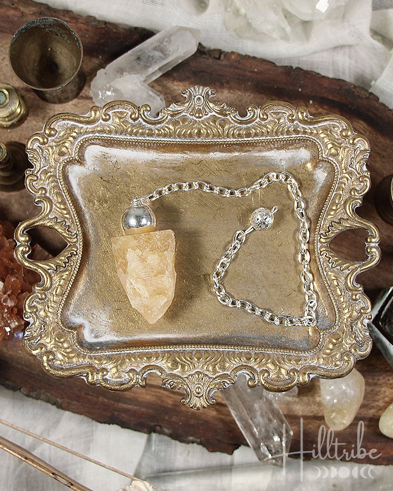 Yellow Aventurine Natural Stone Pendulum from Hilltribe Ontario